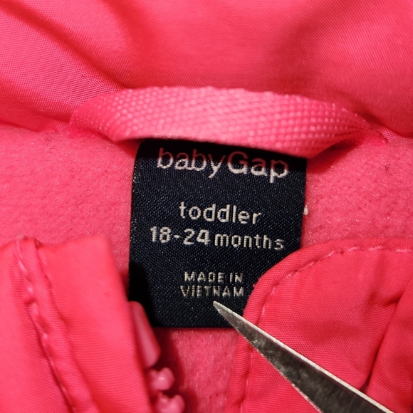 Baby Gap Pink Down Puffer Jacket - Picture 7 of 8